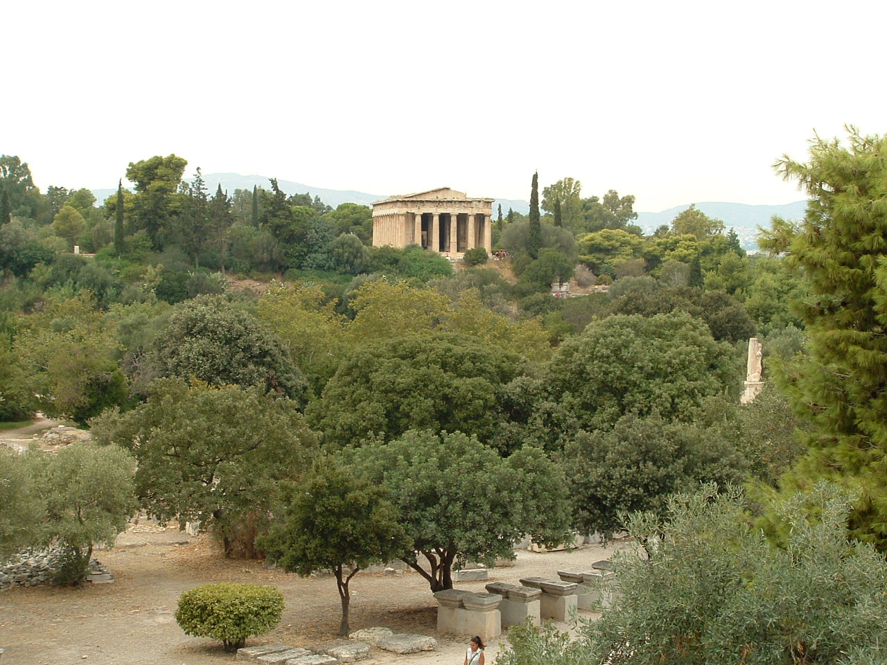 The temple with the Agora below